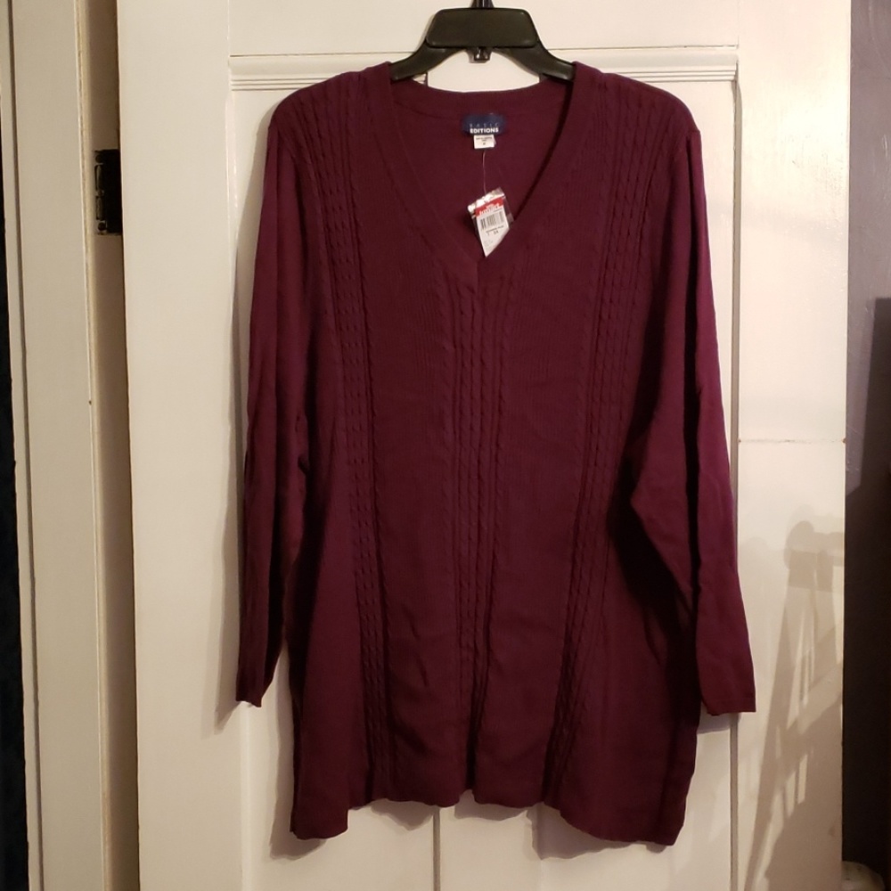 Plus Cable Knit Sweater